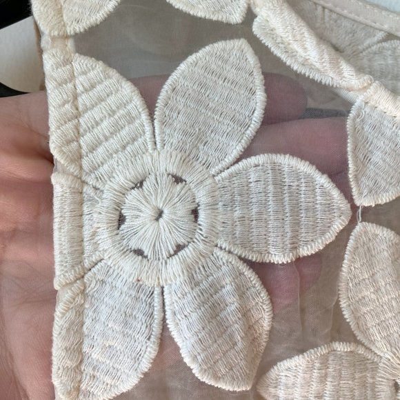 Altar’d State Flower Lace and Pleated Pink and Off White Baby Doll Dress L Mini - Picture 5 of 6